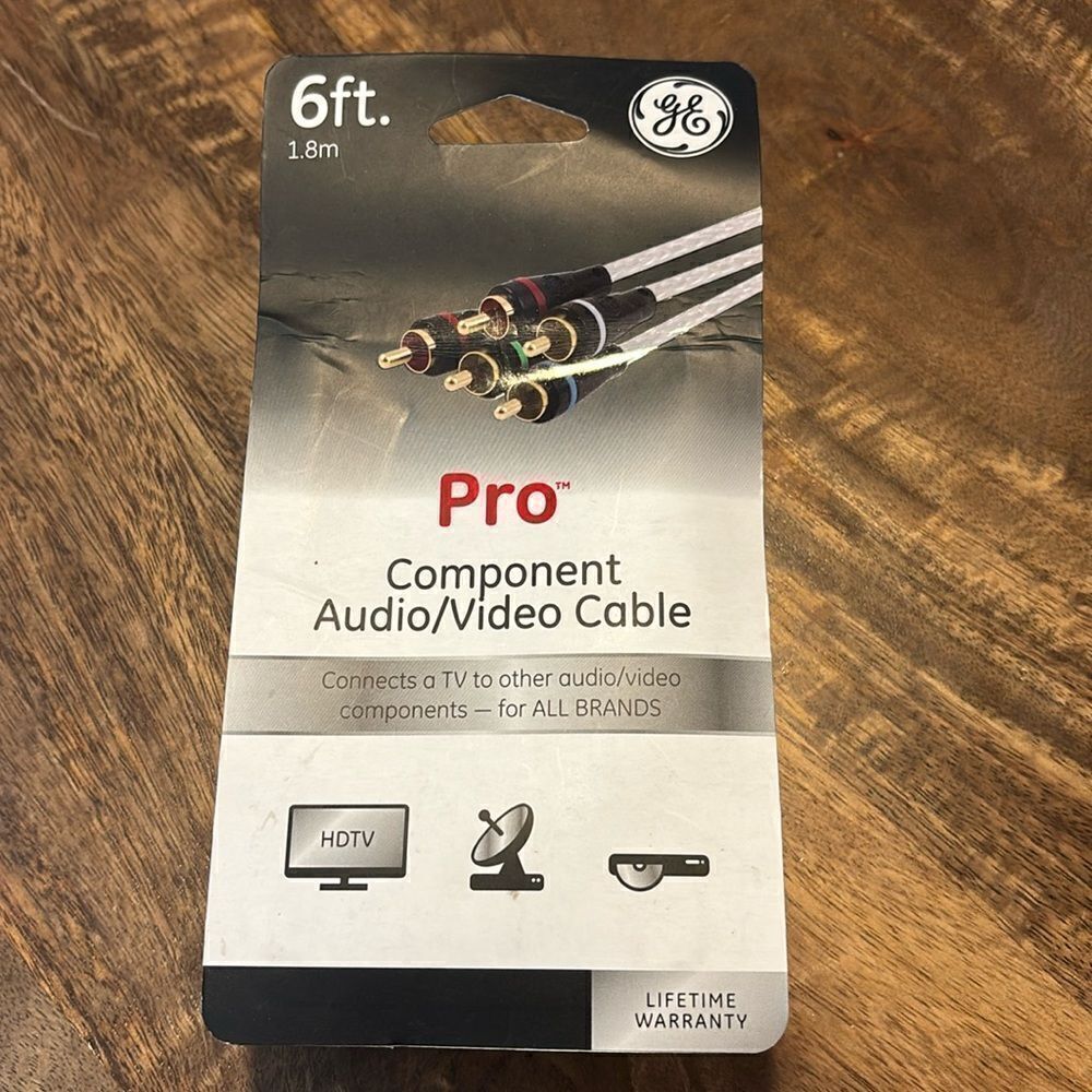 GE 6 ft Pro Component Audio/Video Cable